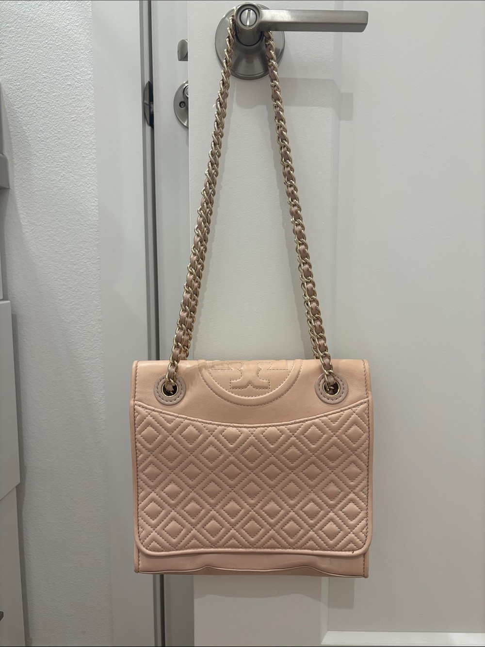 Tory Burch Quilted Fleming Original Medium Oak